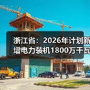 浙江省:2026年计划新增电力装机1800万千瓦(图3) 浙江省:2026年计划新增电力装机1800万千瓦(图3)