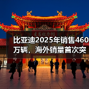 比亚迪2025年销售460万辆，海外销量