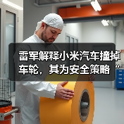 雷军解释小米汽车撞掉车轮,其为安全策略“丢轮保车”(图2) 雷军解释小米汽车撞掉车轮,其为安全策略“丢轮保车”(图2)