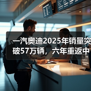 一汽奥迪2025年销量突破57万辆,六年重返中国燃油豪华车销冠(图4) 一汽奥迪2025年销量突破57万辆,六年重返中国燃油豪华车销冠(图4)