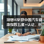 理想i6斩获中国汽车健康指数五星+认证，