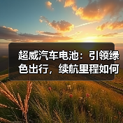 超威汽车电池:引领绿色出行,续航里程如何突破?(图2) 超威汽车电池:引领绿色出行,续航里程如何突破?(图2)