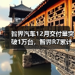 智界汽车12月交付量突破1万台，智界R7累计交付超10万台（图1）