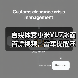 自媒体秀小米YU7冰面首漂视频，雷军提醒注意安全（图2）