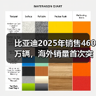 比亚迪2025年销售460万辆,海外销量首次突破100万辆(图2) 比亚迪2025年销售460万辆,海外销量首次突破100万辆(图2)