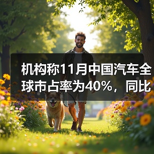 机构称11月中国汽车全球市占率为40%,同比提升1个百分点(图3) 机构称11月中国汽车全球市占率为40%,同比提升1个百分点(图3)