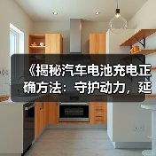 《揭秘汽车电池充电正确方法:守护动力,延长续航》(图2) 《揭秘汽车电池充电正确方法:守护动力,延长续航》(图2)