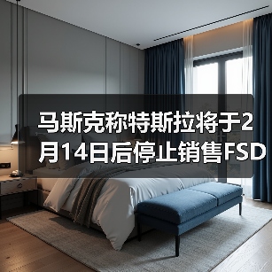 马斯克称特斯拉将于2月14日后停止销售FSD：此后仅支持按月