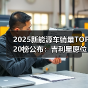 2025新能源车销量TOP 20榜公布：吉利星愿位列第一，小