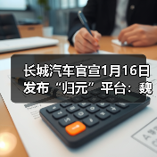 长城汽车官宣1月16日发布“归元”平台:魏建军将举办直播(图2) 长城汽车官宣1月16日发布“归元”平台:魏建军将举办直播(图2)