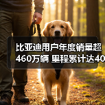 比亚迪用户年度销量超460万辆 里程累计达4007亿公里