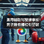 滥用辅助驾驶酿事故！男子睡着撞栏引警醒（图3）