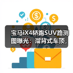 宝马iX4轿跑SUV路测图曝光：溜背式车顶，更具轿跑运动感（图3）