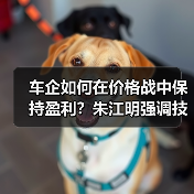 车企如何在价格战中保持盈利？朱江明强调技术与成本优化