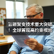 氢硼聚变技术重大突破！全球首现高约束模放电
