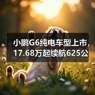 小鹏G6纯电车型上市，17.68万起续航625公里够不够？