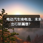 电动汽车换电池，未来出行新篇章？