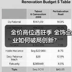 金价高位遇旺季 金饰企业如何破局创新?(图1) 金价高位遇旺季 金饰企业如何破局创新?(图1)