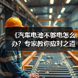 《汽车电池不够电怎么办?专家教你应对之道》(图2) 《汽车电池不够电怎么办?专家教你应对之道》(图2)