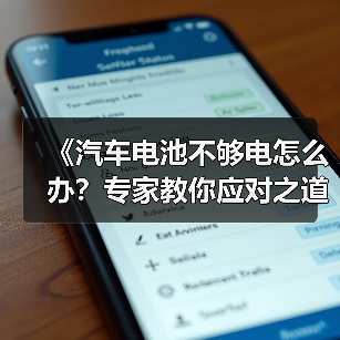 《汽车电池不够电怎么办?专家教你应对之道》(图3) 《汽车电池不够电怎么办?专家教你应对之道》(图3)