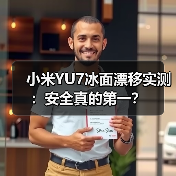 小米YU7冰面漂移实测：安全真的第一？