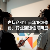 光伏企业上半年业绩修复，行业回暖信号明显？（图1）