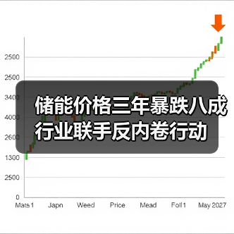 储能价格三年暴跌八成 行业联手反内卷行动