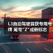 L3自动驾驶首获专用号牌 尾号