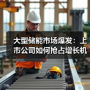 大型储能市场爆发:上市公司如何抢占增长机遇?(图4) 大型储能市场爆发:上市公司如何抢占增长机遇?(图4)