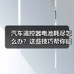 汽车遥控器电池耗尽怎么办?这些技巧帮你延长寿命(图1) 汽车遥控器电池耗尽怎么办?这些技巧帮你延长寿命(图1)