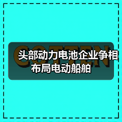 头部动力电池企业争相布局电动船舶(图4) 头部动力电池企业争相布局电动船舶(图4)