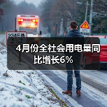 4月份全社会用电量同比增长6%(图3) 4月份全社会用电量同比增长6%(图3)