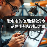 发电电能使用经验分享：从需求判断到日常维护全攻略