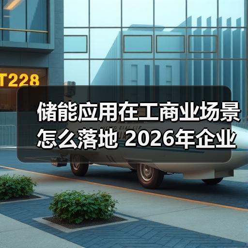 储能应用在工商业场景怎么落地 2026年企业选型与收益测算思