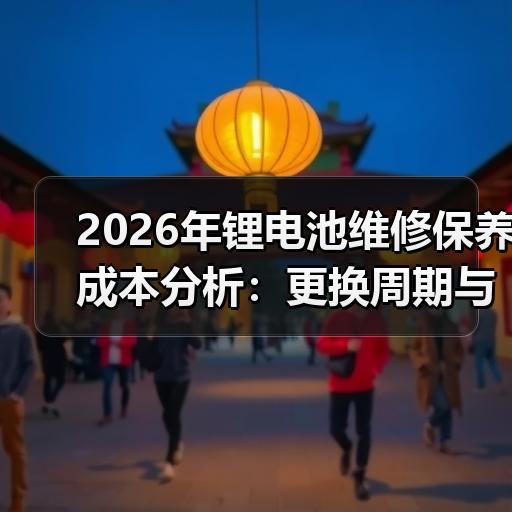 2026年锂电池维修保养成本分析：更换周期与日常维护费用清单